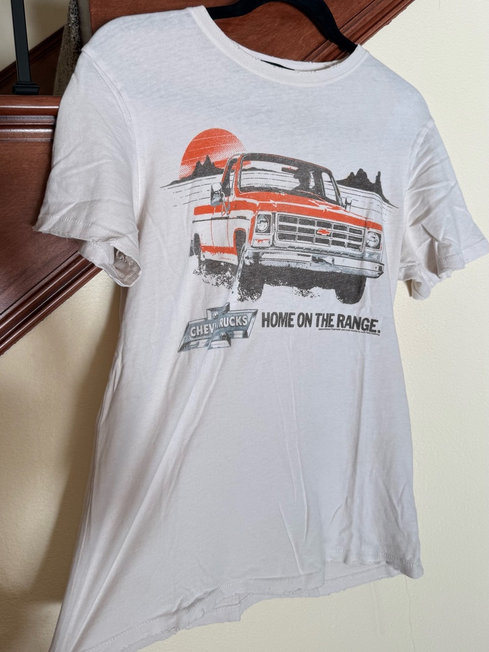 Junk Food Clothing Cream Crewneck Tee w/ Chevy Graphic